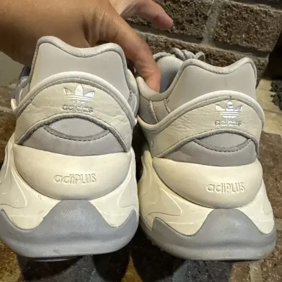 Adidas Originals Womens Gray Adiplus Cushioning Oznova Sneaker Shoes Size US 8.5 - Picture 10 of 16